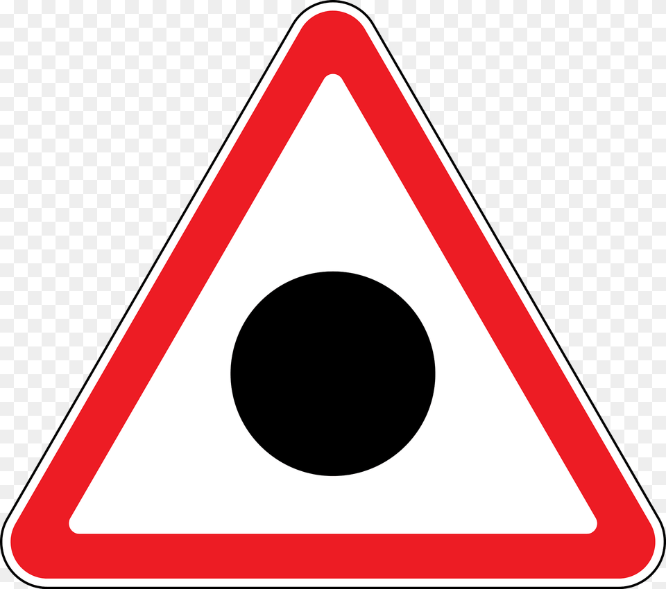 Accident Area Accident Ahead Sign In Moldova Clipart, Symbol, Road Sign, Triangle, Smoke Pipe Free Png