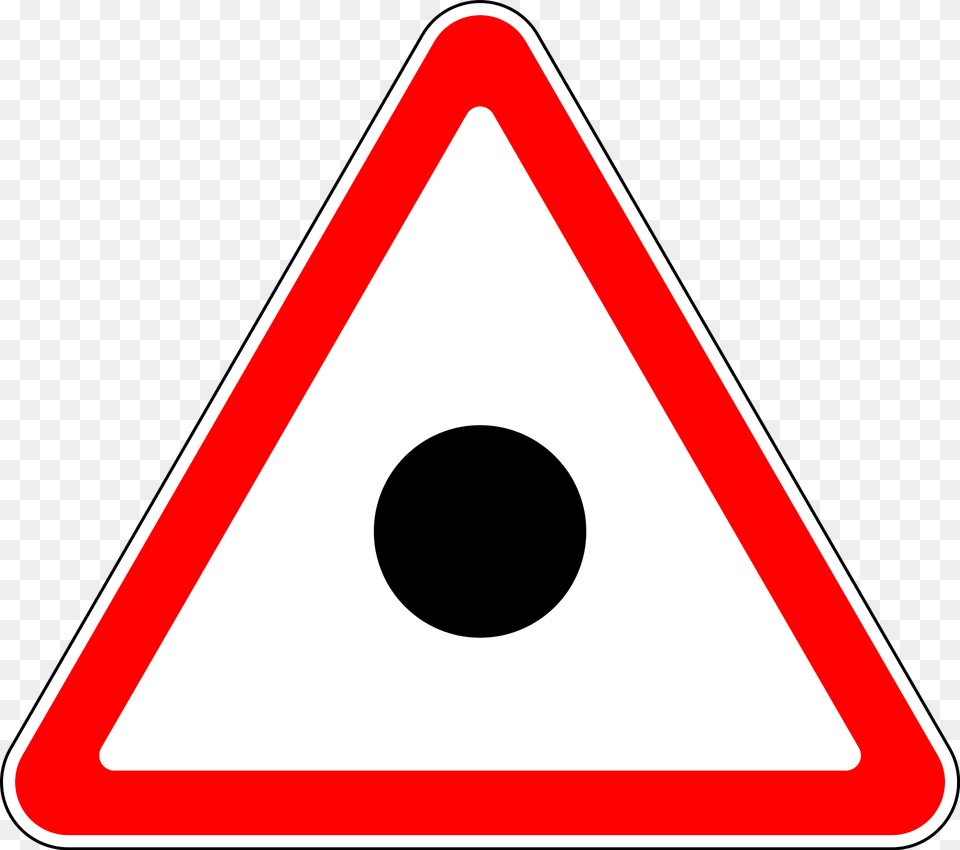 Accident Area Accident Ahead Sign In Russia Clipart, Symbol, Triangle, Road Sign, Smoke Pipe Free Png