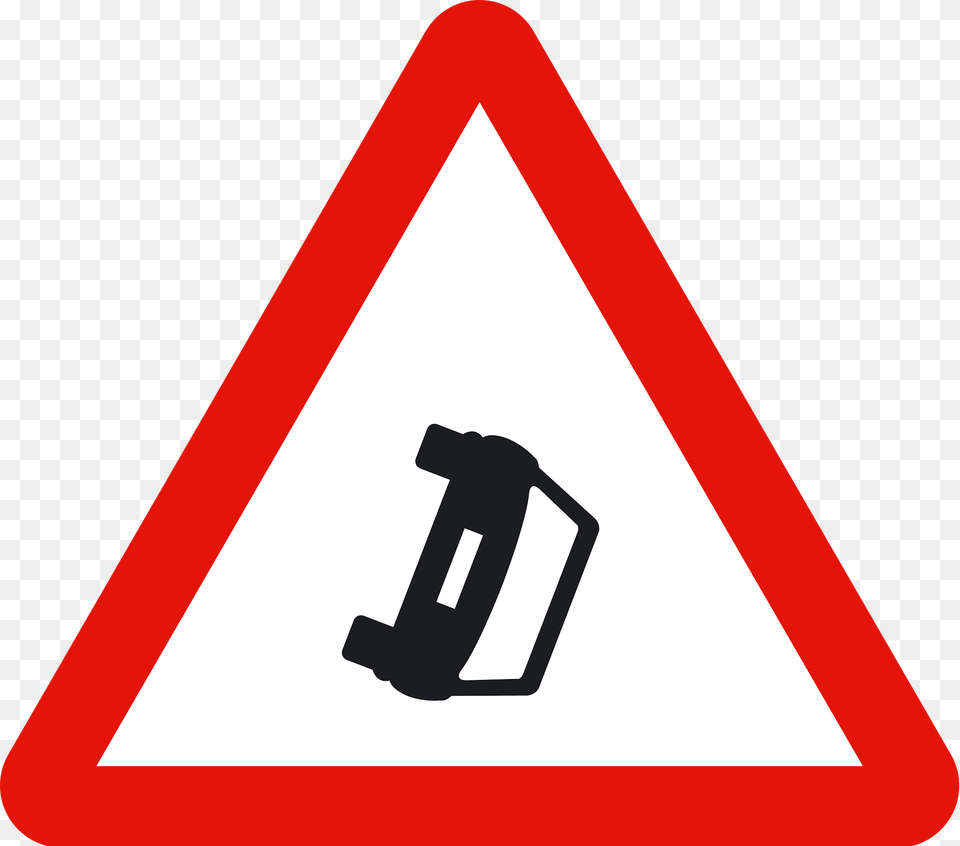 Accident Area Accident Ahead Sign In Spain Clipart, Symbol, Road Sign, Dynamite, Weapon Free Transparent Png