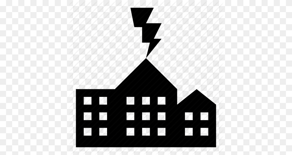 Accident Building House Lightning Strike Icon, Lighting Free Png