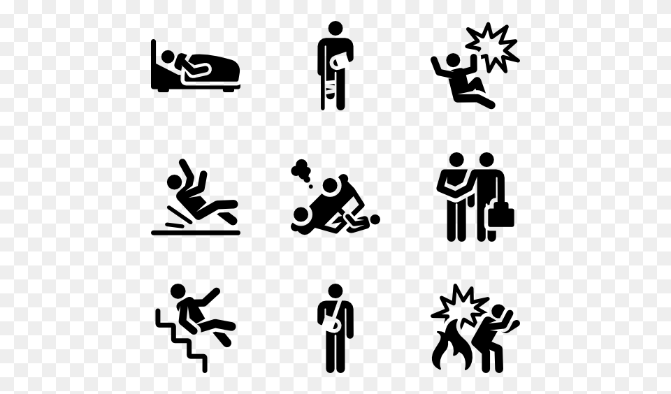 Accident Icons, Gray Free Png