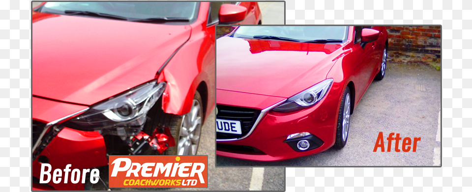 Accident Repair To Mazda Bodywork And Bumper By Premier Crash Repair Before And After, Spoke, Machine, Car, Vehicle Free Png Download