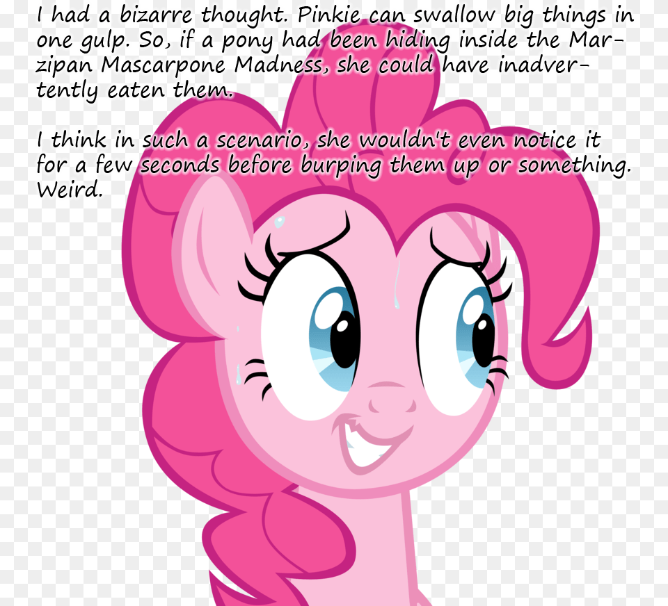 Accidental Pony Eating Bad Poker Face Burp Cake Pinkie Pie Burp, Book, Comics, Publication, Graphics Png Image
