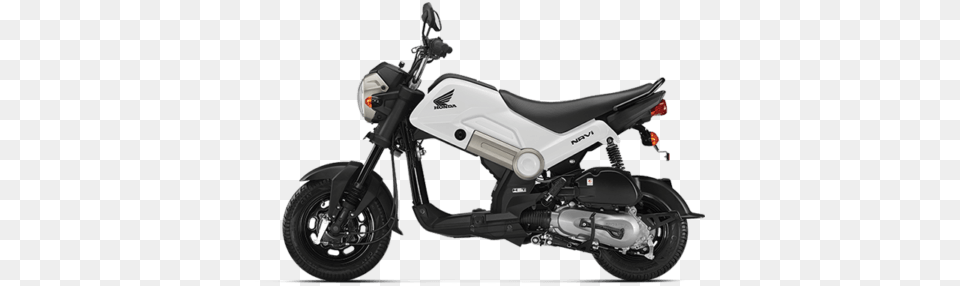 According To Honda Of India The Navi Is Their First Honda Navi White Colour, Machine, Spoke, Motorcycle, Transportation Png Image