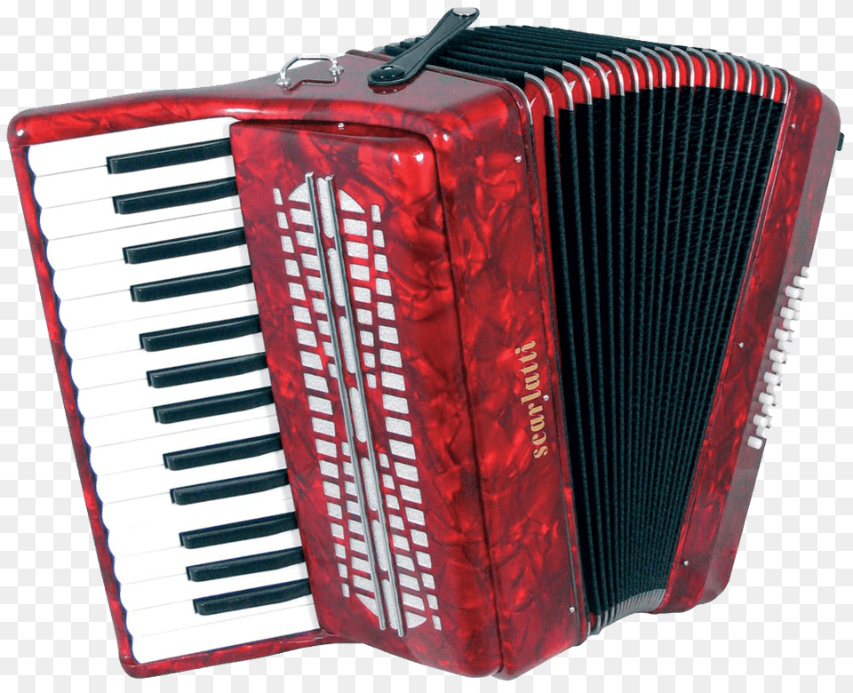 Accordion Bright Red, Musical Instrument Free Png Download