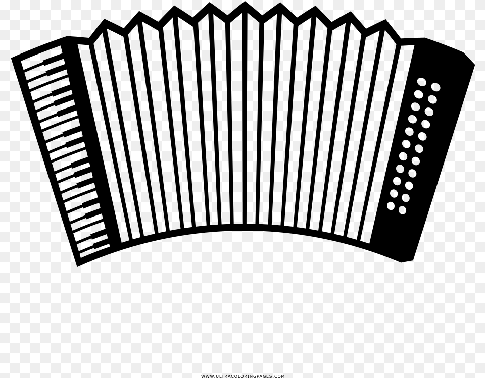 Accordion Coloring, Gray Free Png