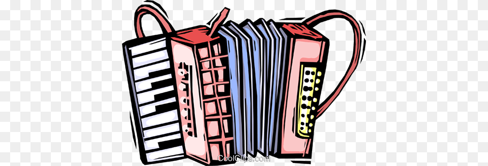 Accordion Royalty Free Vector Clip Art Illustration, Musical Instrument, Dynamite, Weapon Png Image