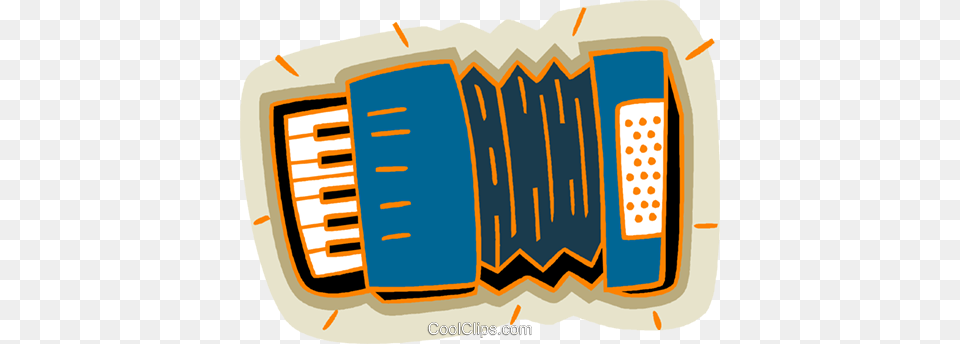 Accordion Royalty Vector Clip Art Illustration, Musical Instrument Free Png Download