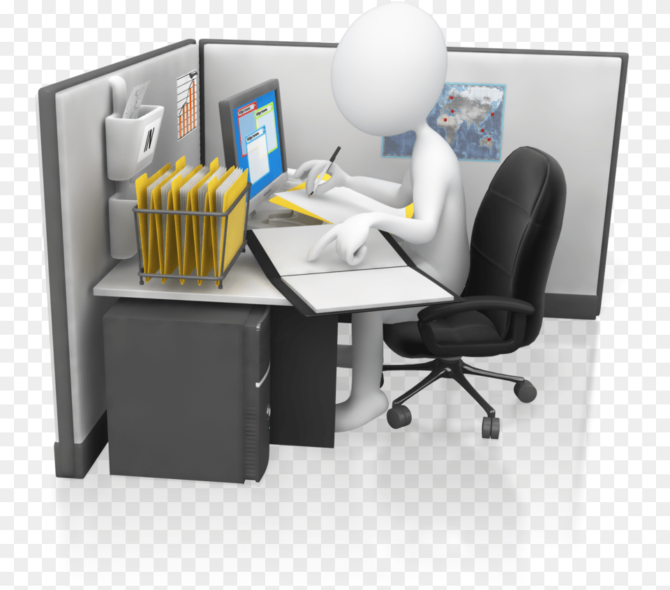 Accounts Receivable Office Worker Hard At Work Arabic Words Starting With, Table, Furniture, Desk, Electronics Free Transparent Png