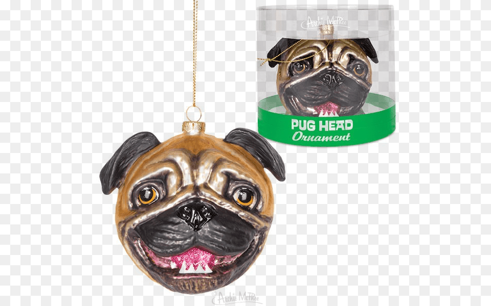 Accoutrements Pug Ornament, Accessories, Pendant, Jewelry, Face Png
