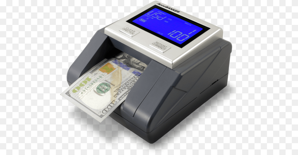 Accubanker D585 Counterfeit Detector With Bill Rotated Counterfeit Money, Computer Hardware, Electronics, Hardware, Machine Free Png Download
