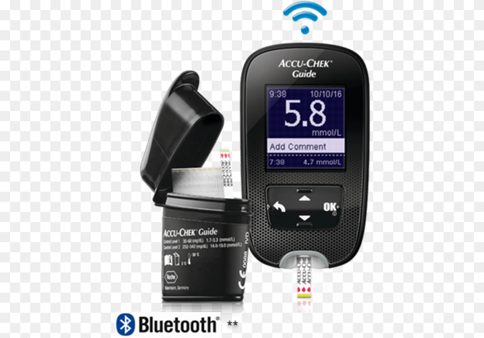Accuchek Blood Glucose Monitors Accuchek Guide Blood Accu Chek Guide Strip, Electronics, Mobile Phone, Phone, Screen Free Png Download
