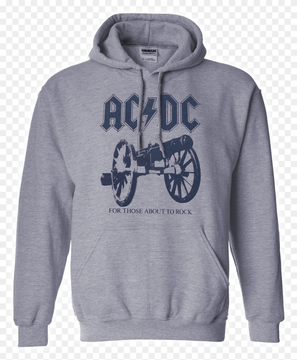 Acdc Hooded Sweater For Those About To Rock Hoodie Those About To Rock We, Clothing, Knitwear, Sweatshirt, Hood Png Image