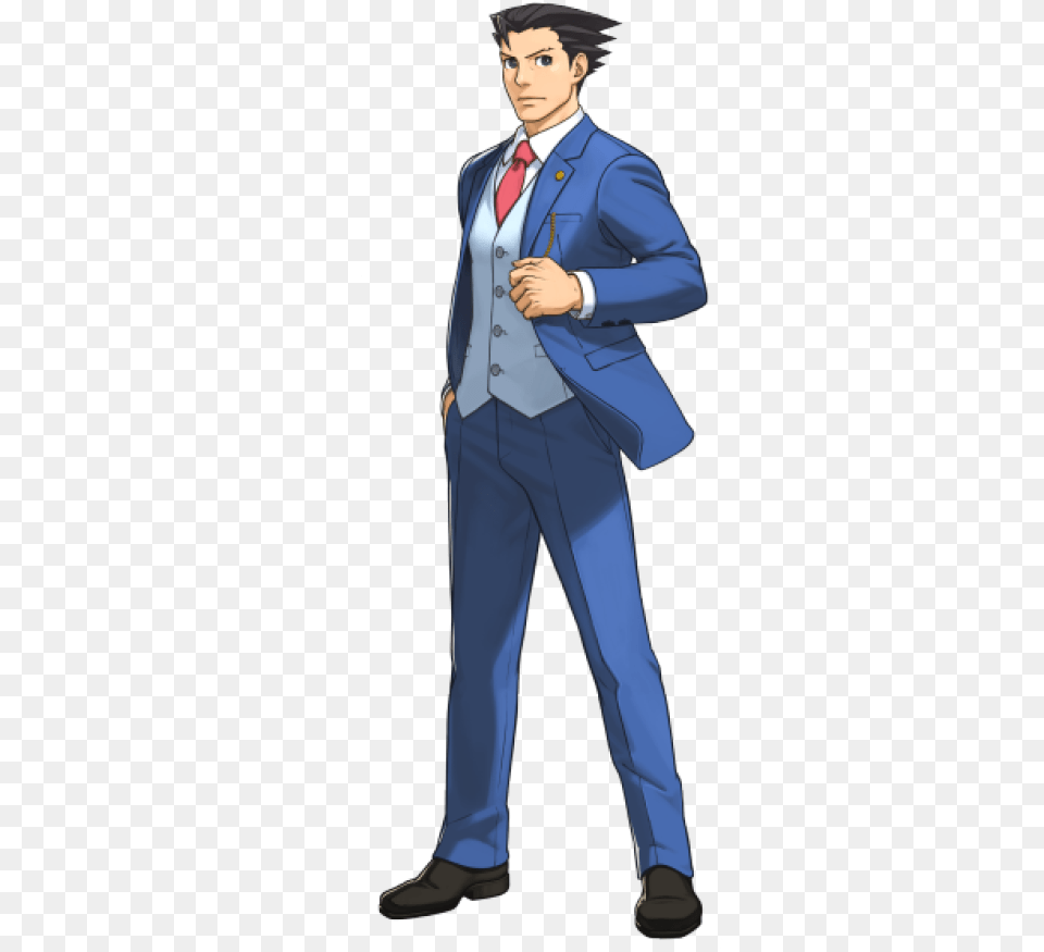 Ace Attorney 5u0027 Fun In Spite Of Slim Cast Games Phoenix Wright, Formal Wear, Suit, Clothing, Accessories Free Transparent Png