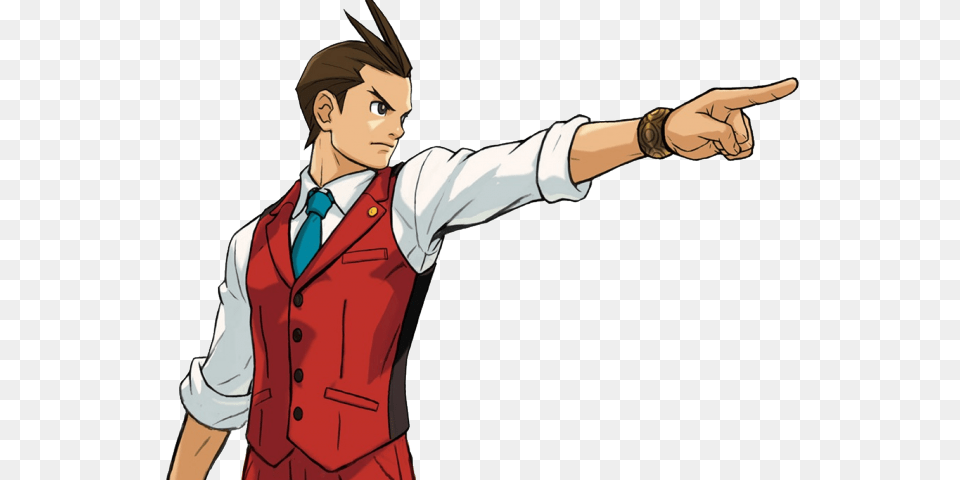 Ace Attorney Clipart Objection Ace Attorney Apollo Justice Sprites, Adult, Male, Man, Person Free Png