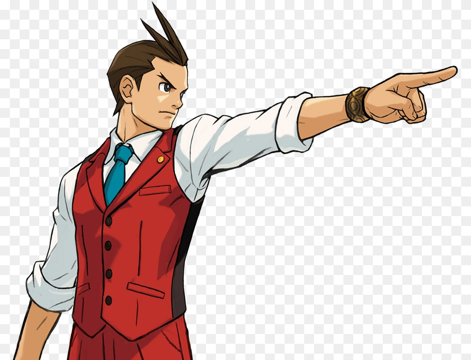 Ace Attorney Clipart Objection Apollo Justice Ace Attorney, Adult, Person, Man, Male Png Image