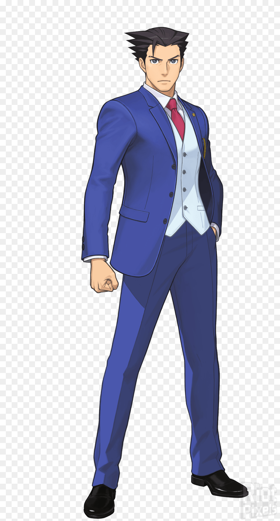 Ace Attorney Full Body, Tuxedo, Formal Wear, Suit, Clothing Free Png