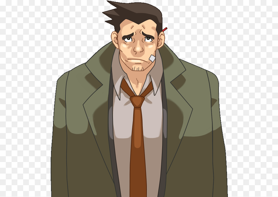 Ace Attorney Gumshoe Gif, Accessories, Tie, Formal Wear, Adult Free Png Download