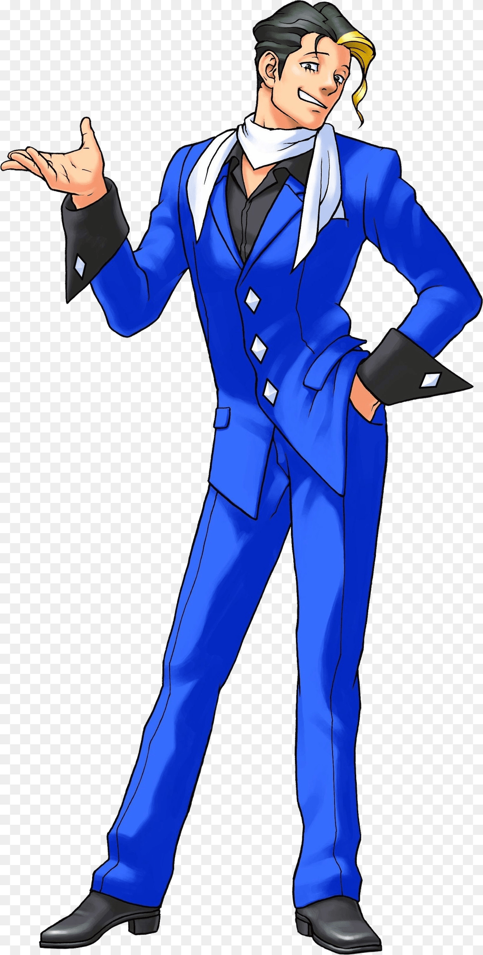 Ace Attorney Hd Phoenix Wright Artwork, Suit, Person, Formal Wear, Costume Png