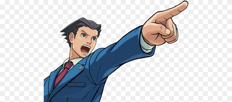 Ace Attorney Phoenix Wright Case Closed Phoenix Wright, Adult, Male, Man, Person Free Png