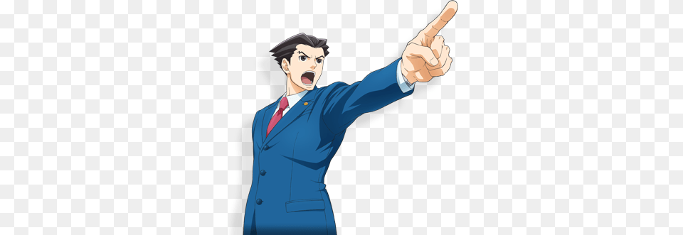 Ace Attorney Shouting, Hand, Body Part, Person, Finger Png Image