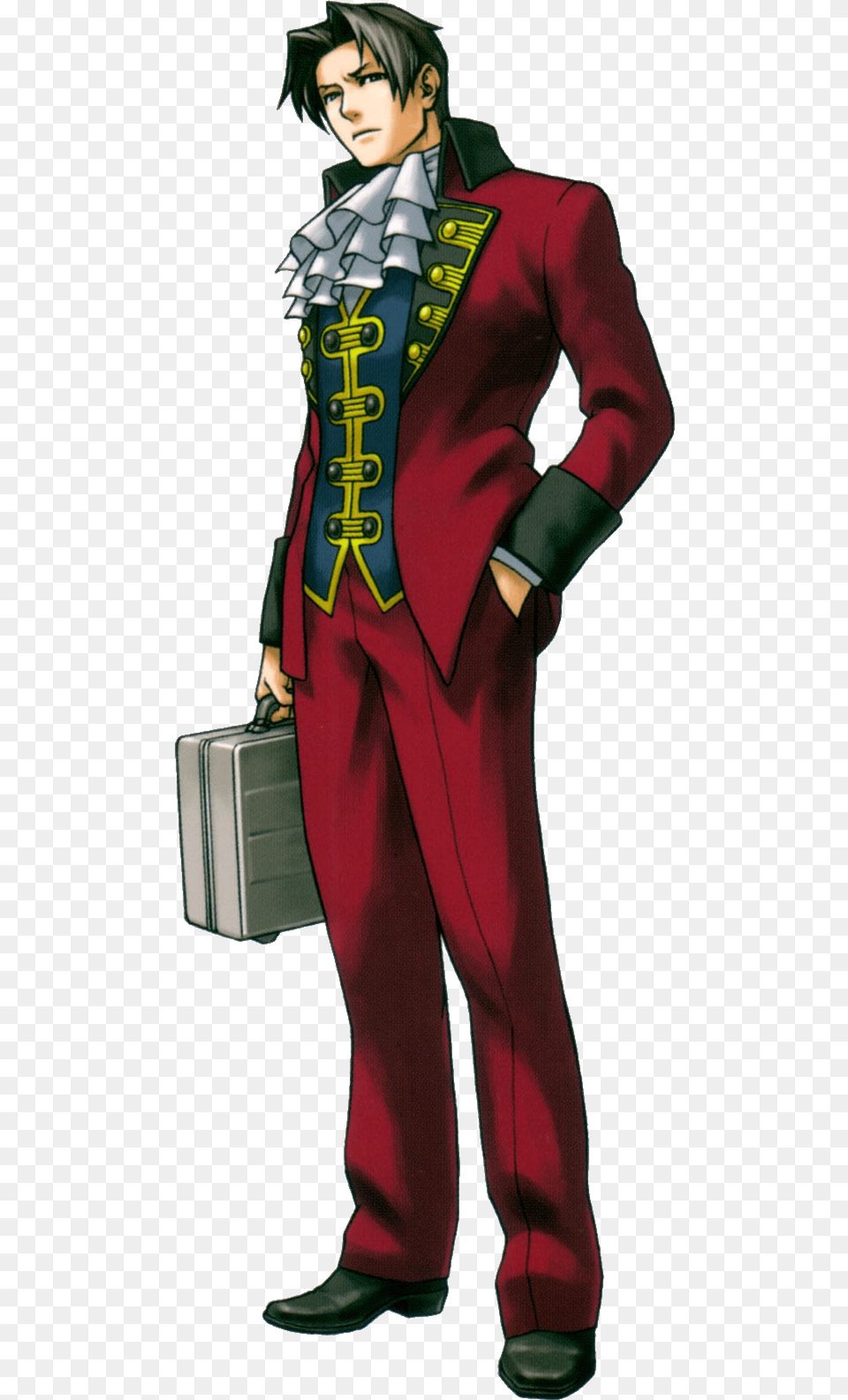Ace Attorney Wiki Ace Attorney Trials And Tribulations Edgeworth, Publication, Person, Costume, Comics Free Png Download