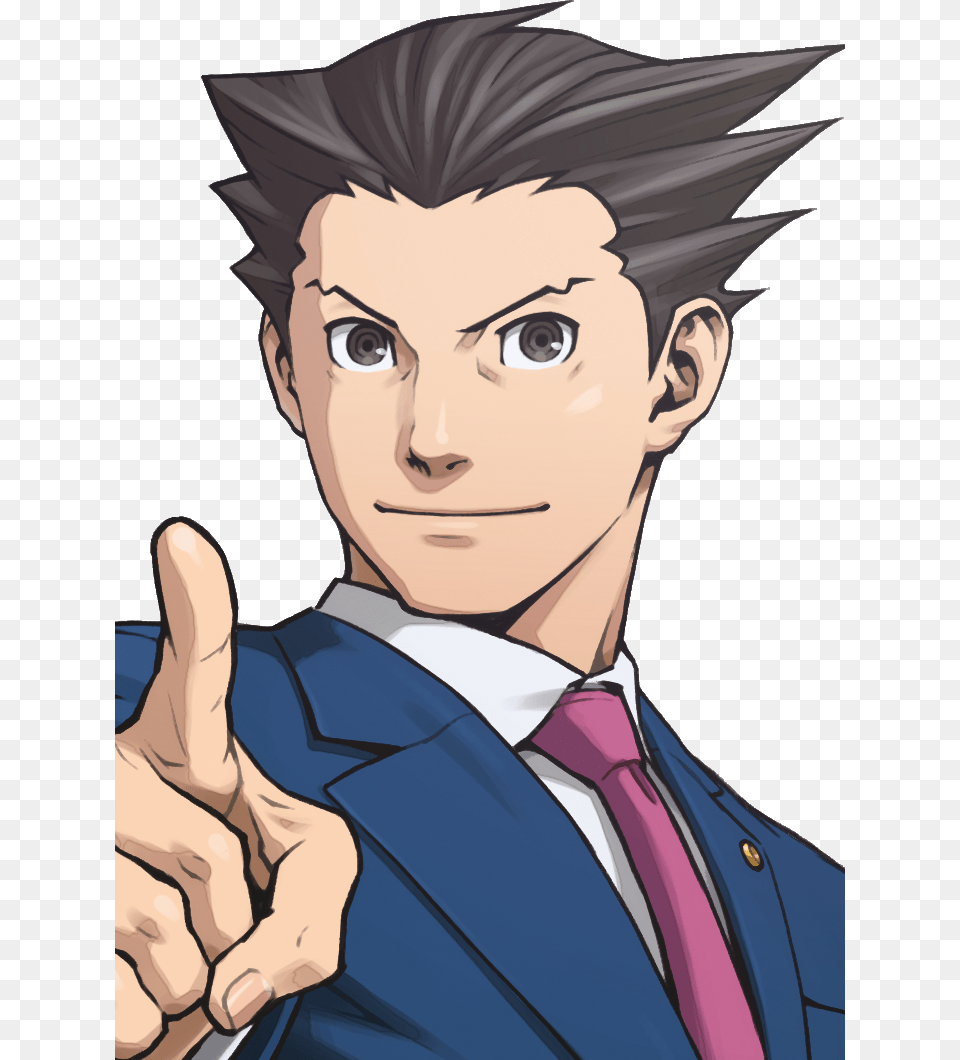 Ace Attorney Wiki Phoenix Wright, Publication, Book, Comics, Person Free Transparent Png