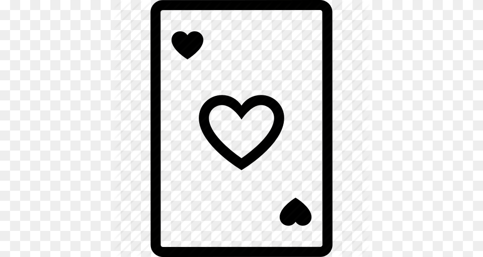 Ace Card Hearts Of Poker Icon, Symbol Png