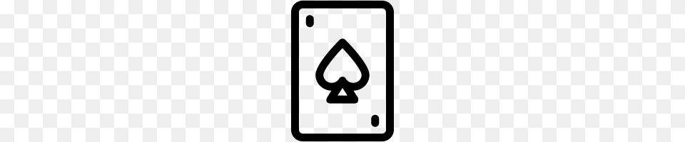 Ace Card Icons Noun Project, Gray Png Image
