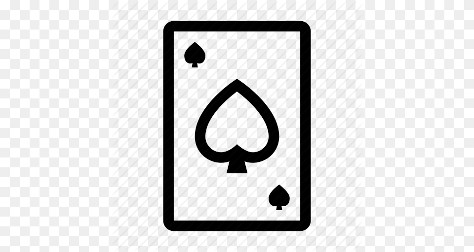 Ace Card Of Poker Spades Icon, Symbol Free Transparent Png