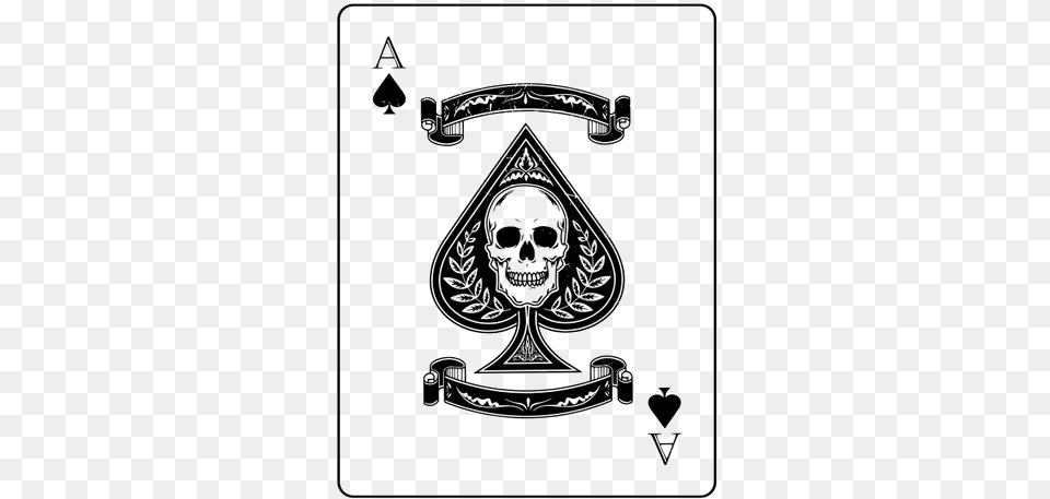 Ace Card Transparent Background Skull Ace Card, Emblem, Symbol, Person, Pirate Png