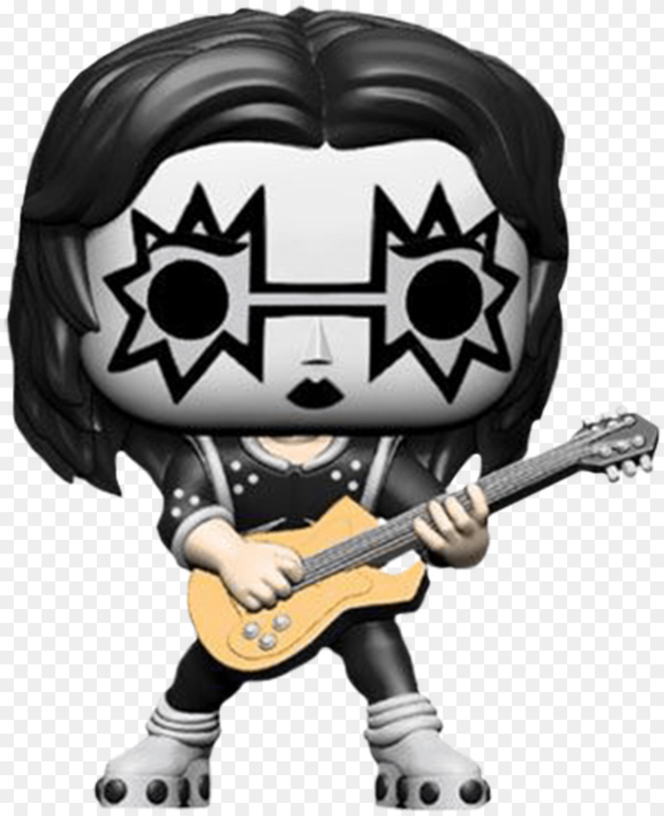 Ace Frehley The Spaceman Pop Vinyl Figure Kiss Funko Pops 2019, Guitar, Musical Instrument, Baby, Person Png Image