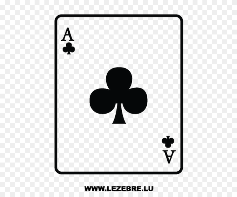 Ace Of Clubs Card Decal, Accessories, Earring, Jewelry, Blackboard Free Transparent Png