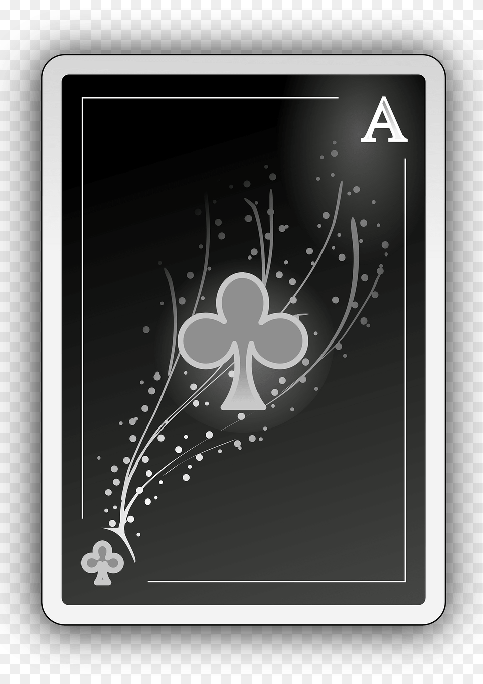 Ace Of Clubs Clipart, Art, Floral Design, Graphics, Pattern Png Image
