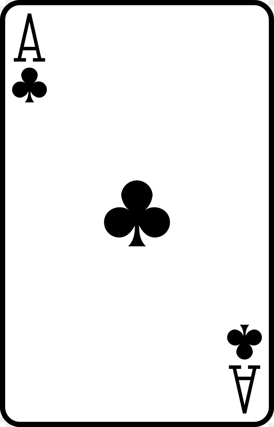 Ace Of Clubs Clipart, Stencil, Silhouette, Flower, Plant Free Transparent Png