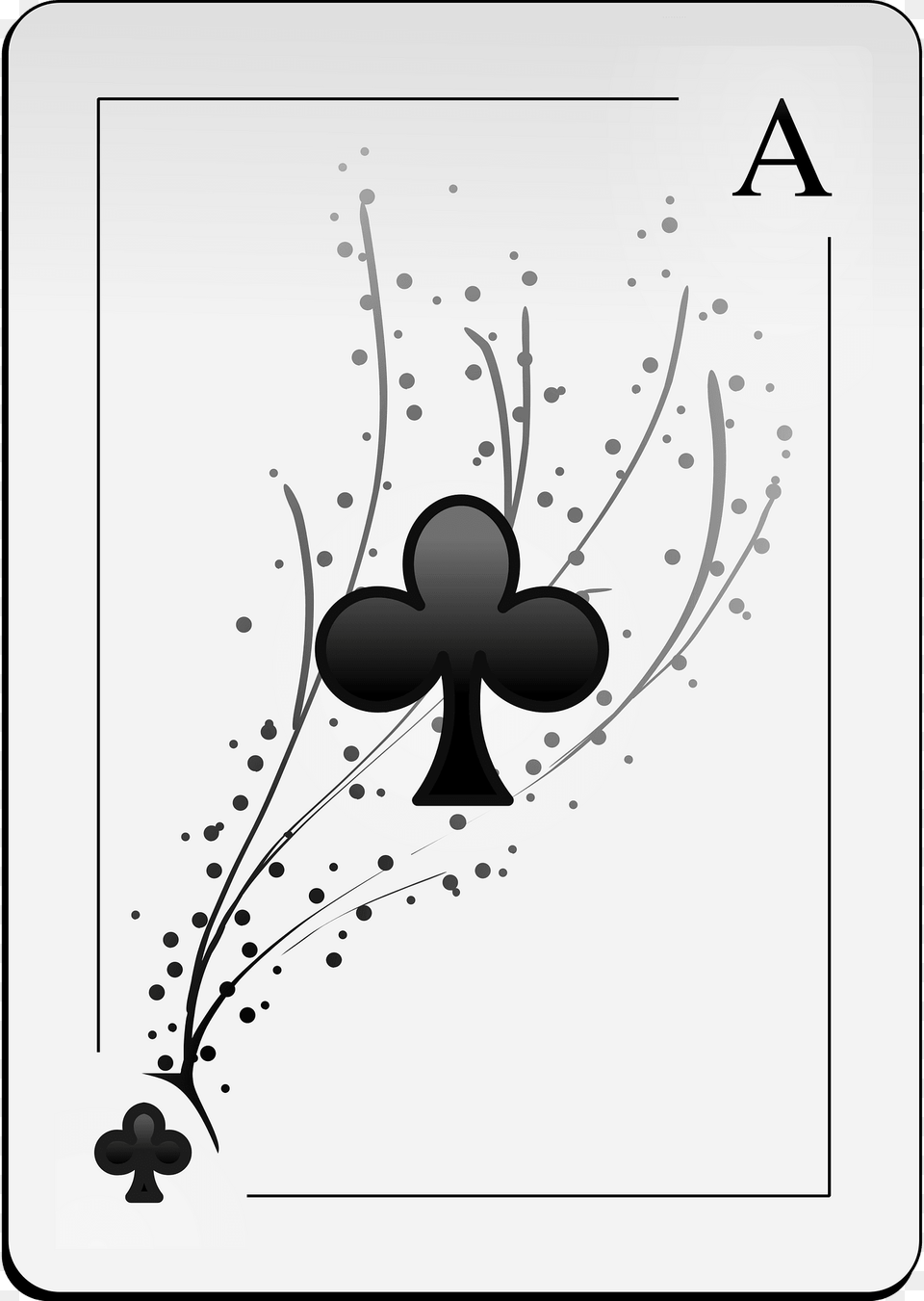 Ace Of Clubs Clipart, Art, Floral Design, Graphics, Pattern Free Png