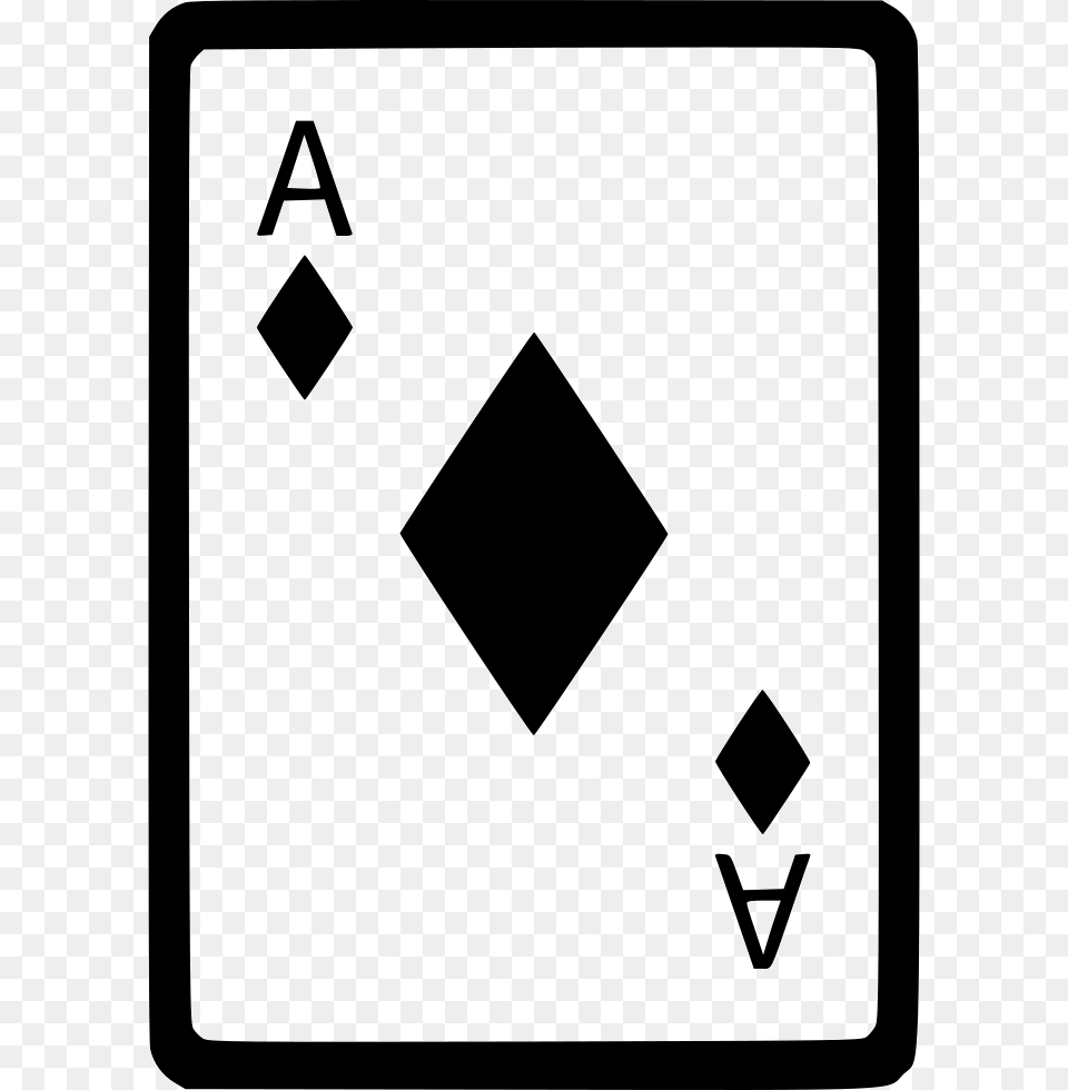 Ace Of Diamonds Card Poker Icon Sign, Symbol Free Png Download