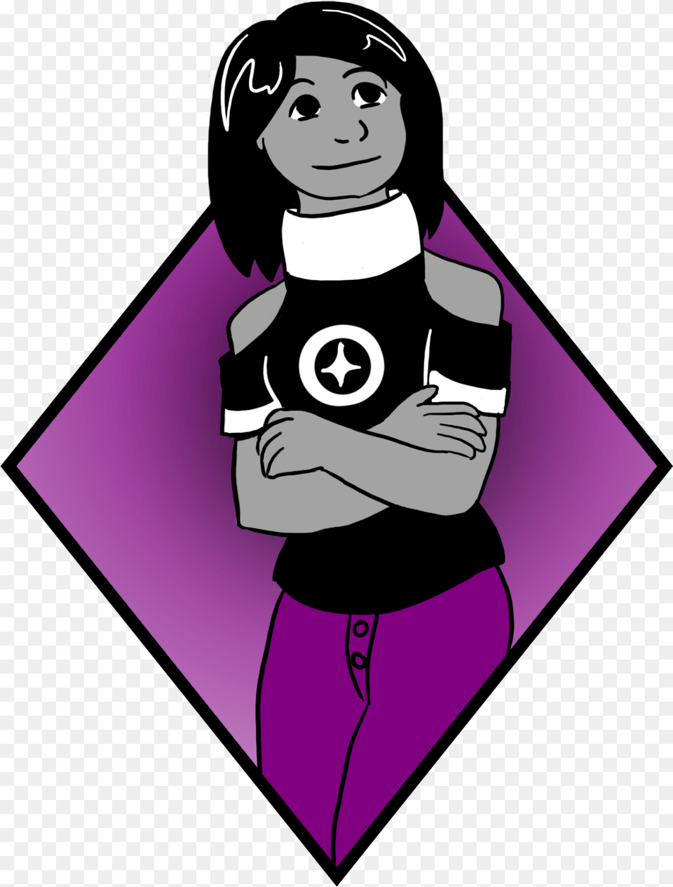Ace Of Diamonds Cartoon, Person, People, Baby, Purple Png Image