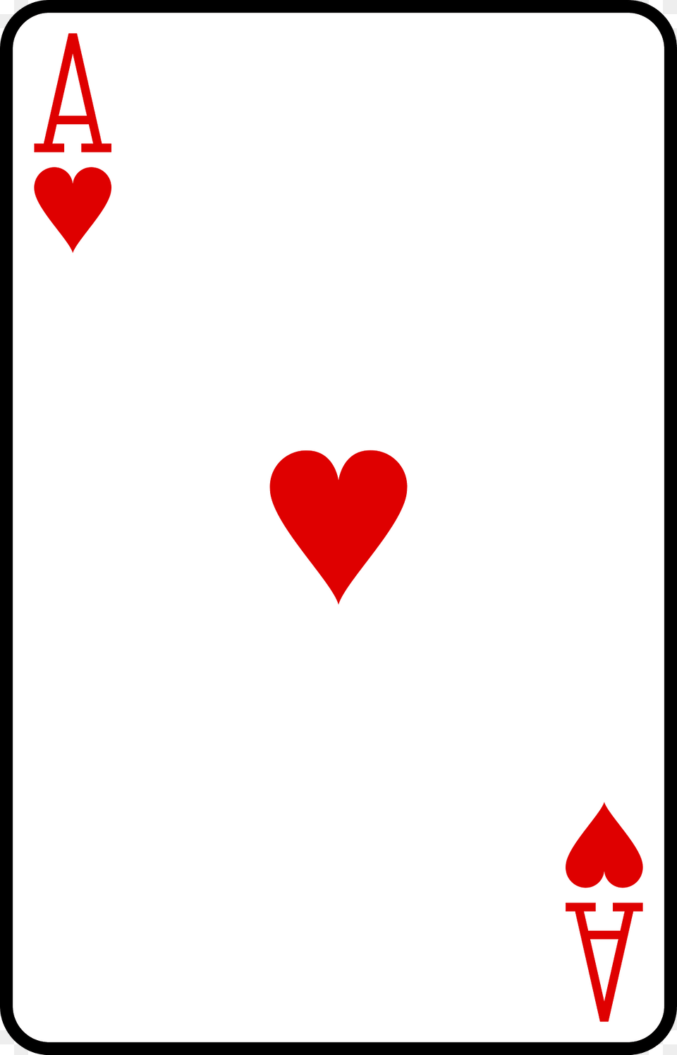 Ace Of Hearts Clipart, Heart Png Image