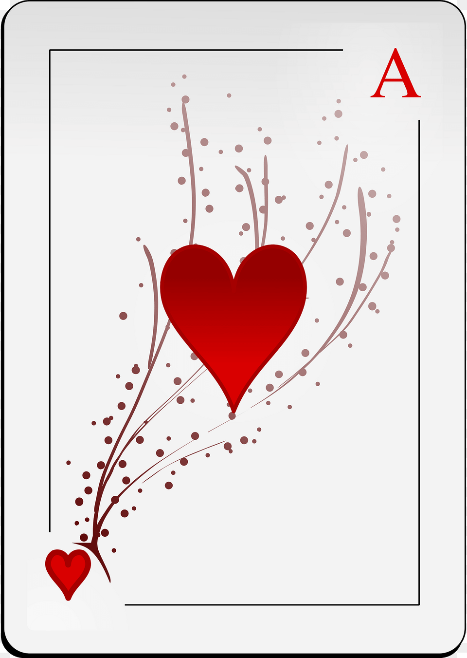 Ace Of Hearts Clipart, Heart, White Board Png