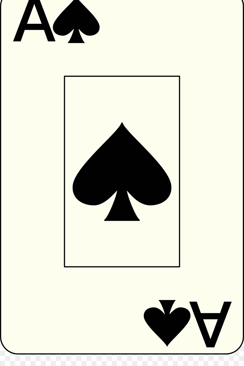Ace Of Spade Clipart, Stencil, Symbol, Sign Free Png Download