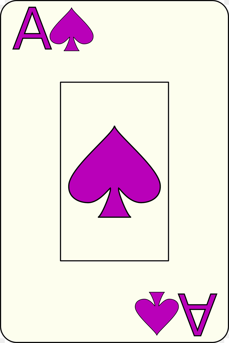 Ace Of Spade Clipart, Purple, Text Free Png