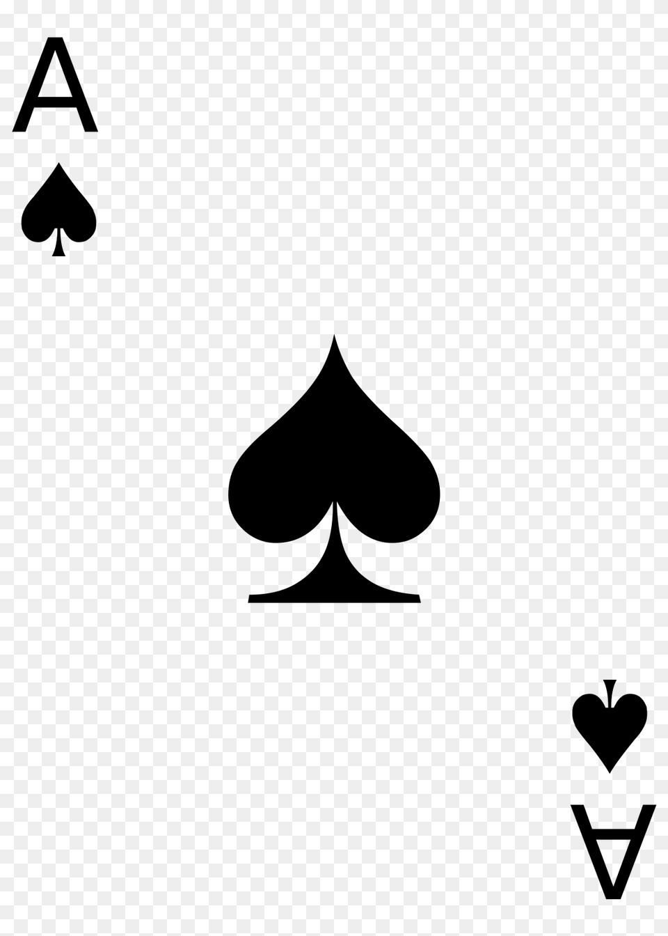 Ace Of Spades, Gray Png Image