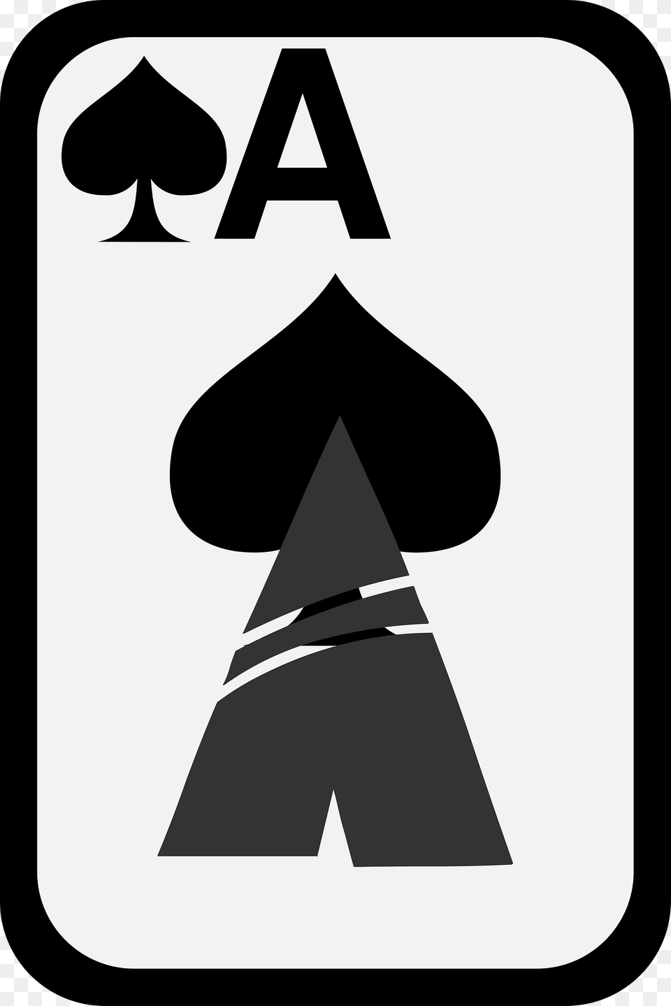 Ace Of Spades Clipart, Sign, Symbol, Mailbox Free Png