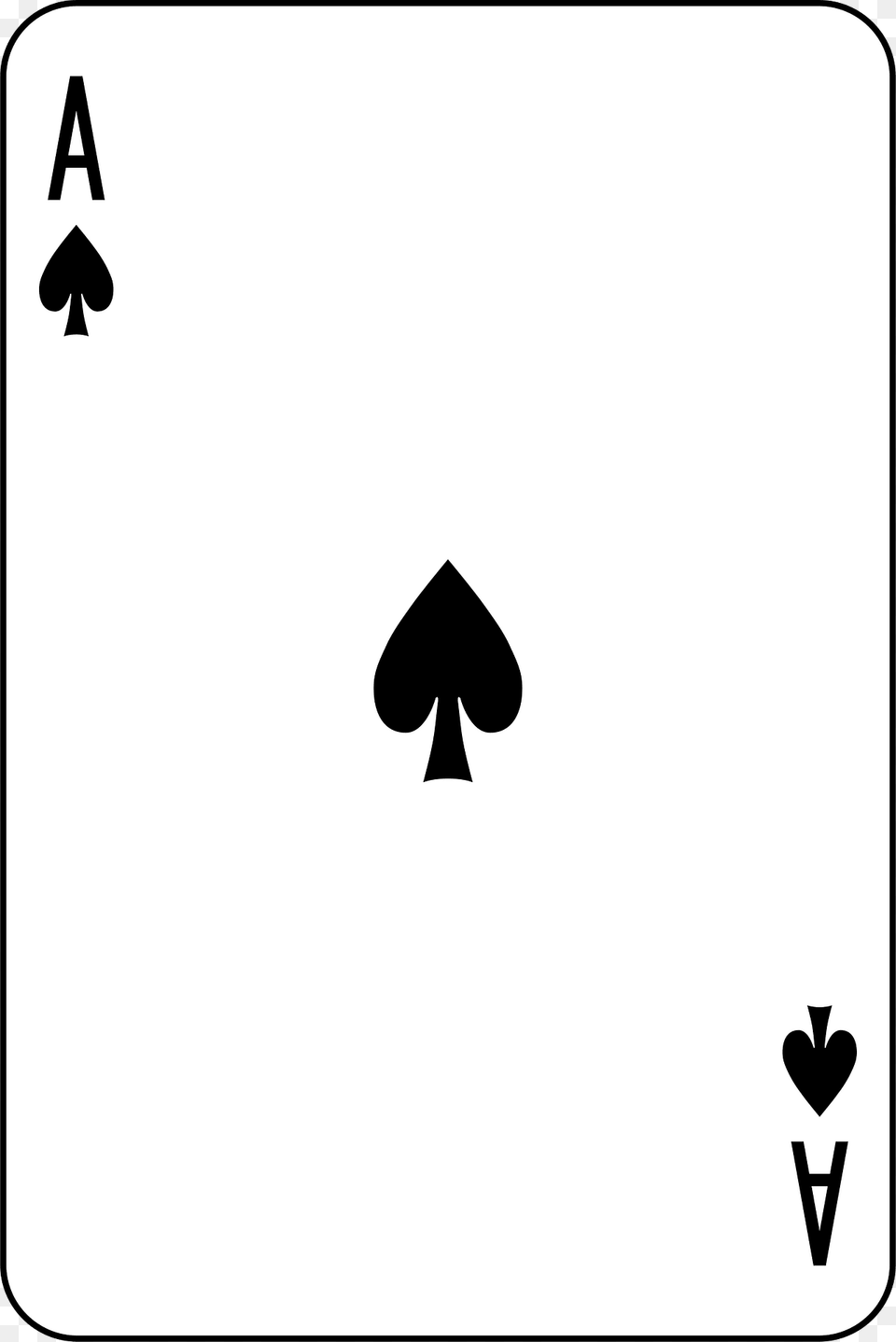 Ace Of Spades Clipart, Silhouette, Symbol Png
