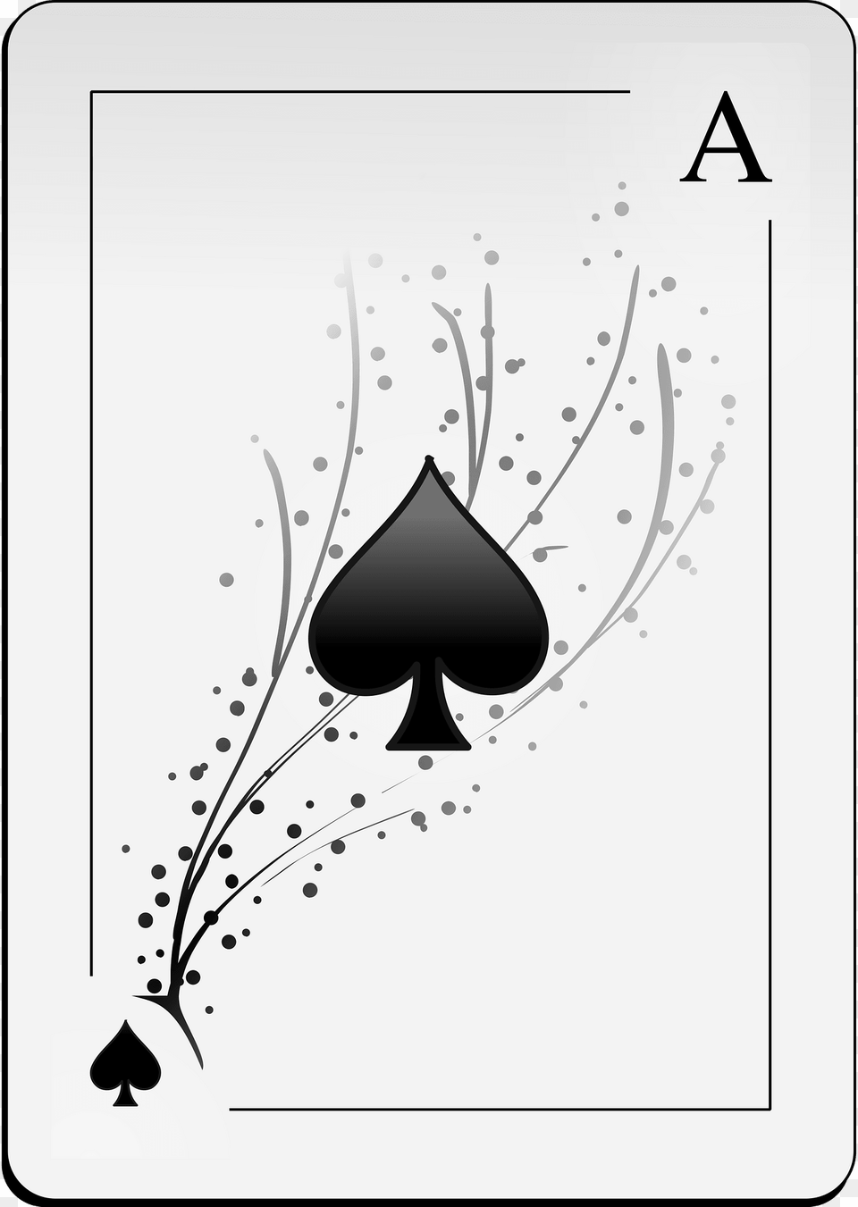 Ace Of Spades Clipart, Flower, Plant, Art, White Board Free Png