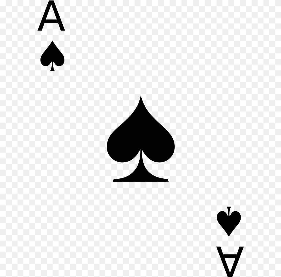 Ace Of Spades Transparent, Gray Png Image