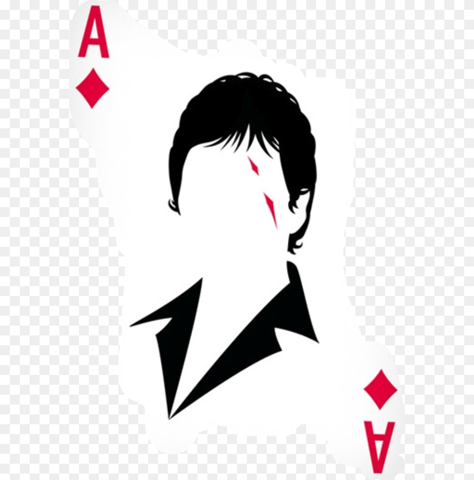 Ace Playingcards Sticker By Kimmy Bird Tasset Ace Card Logo, Stencil, Adult, Female, Person Free Transparent Png