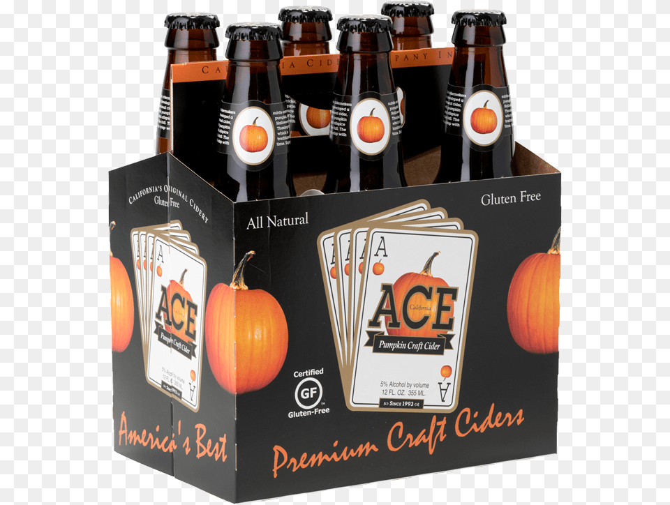 Ace Pumpkin Ace Pumpkin Ace Pineapple Cider, Alcohol, Beer, Beer Bottle, Beverage Free Png