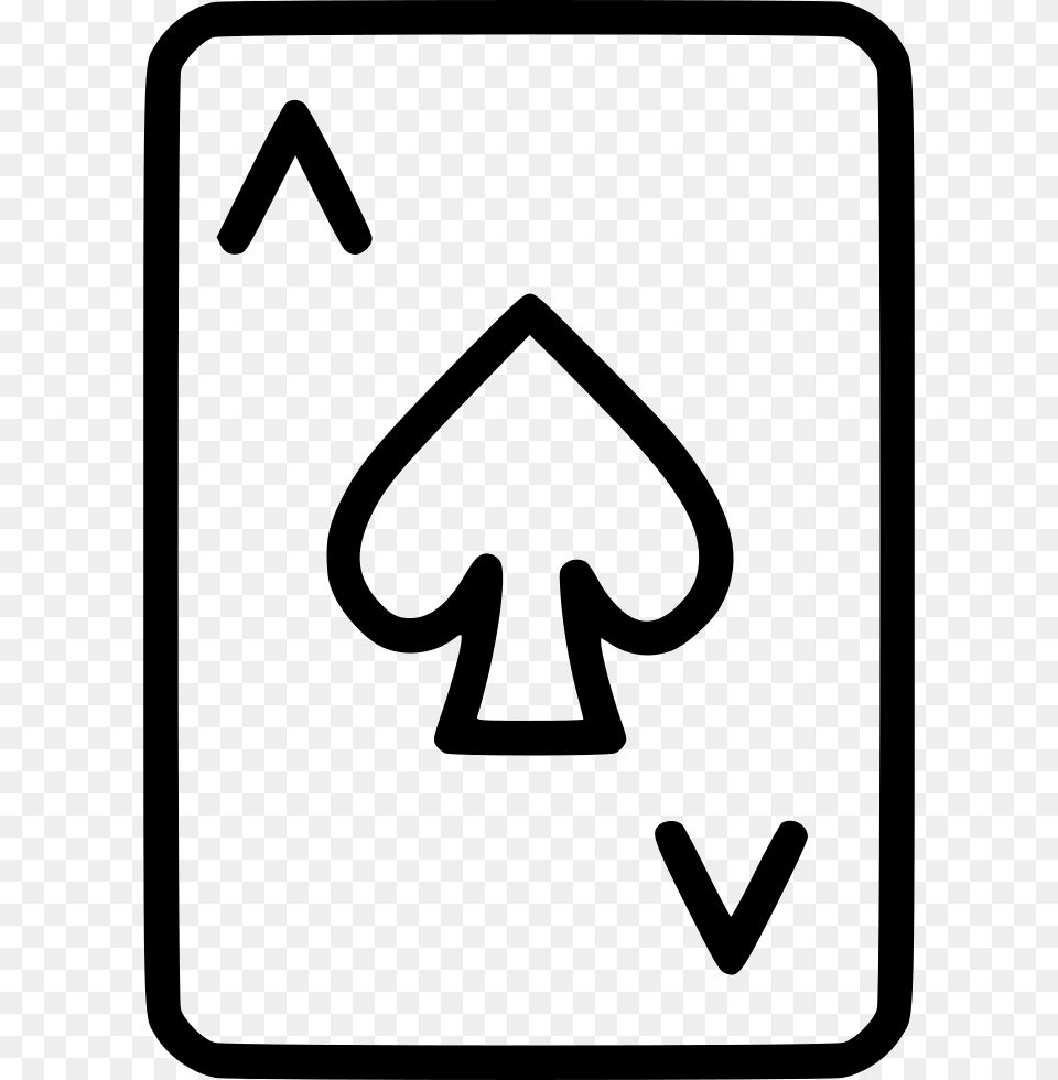 Ace Spades No Renovable Icon, Sign, Symbol, Road Sign, Smoke Pipe Free Png